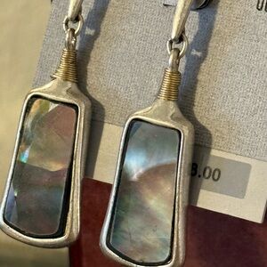 Robert Lee Morris Silver and Gold Tone Earrings